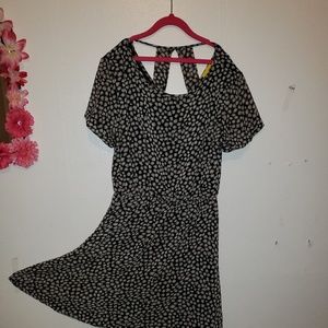 Black and gray dress